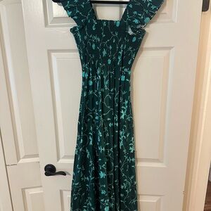 Hill House Green Floral Ellie Nap Dress